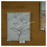 flower picture in frame