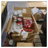 lg box of christmas decor