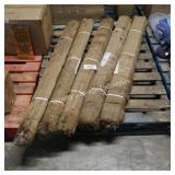 5 bundles of wooden tomato stakes