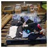 skid of clothes asst szs