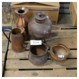 5 metal vintage pictures