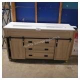 60" farmstyle double vanity w top