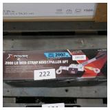 2000lb web strap hoist/puller 8ft