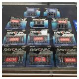 11pks asst rayovac batteries (display)
