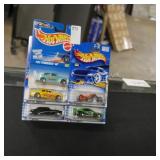 5 asst hot wheels cars (display)
