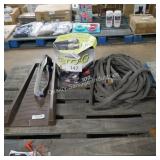 2 water hoses and sprinkler and drain guard