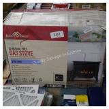 32" dual fuel gas stove