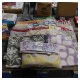 skid of square pillow cases