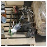 1/2 skid of string trimmer & attachments