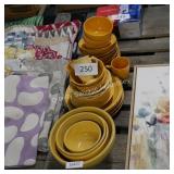 yellow dishes