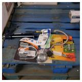 propane fittings, caulk gun, etc