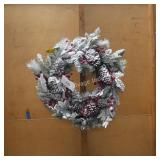 flocked wreath