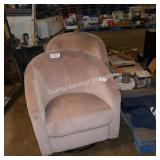 2 pink accent chairs (needs cleaned)