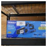 kobalt 24v pruning saw (batt/ch in office)