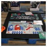 2 outdoor christmas mats