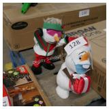 2 animated christmas decor