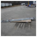 skid of aluminum rails (outside)