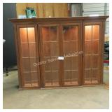 wooden curio cabinet