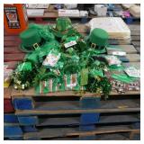 lot of st pattys day decor