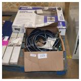 water hose and sprinkler