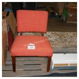 orange accent chair