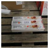 3 boomerang wood bowls