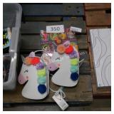 2 unicorn purses and disney puzzle