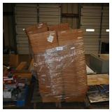 skid of cardboard cartons