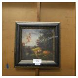 sq walking through the forest wall art