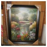 iris & pond wall art