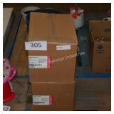 2 ctns of laser labels asst szs