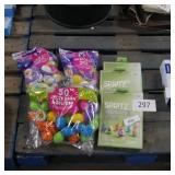 plastic eggs and egg dye