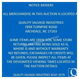 Pickup: 02/06 9am-5pm & 02/09 9am-12pm