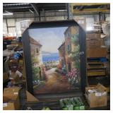 framed wall art slight damage