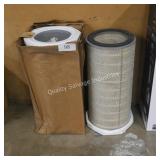 2 round air filters