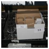 6pk stemmed drinking glasses