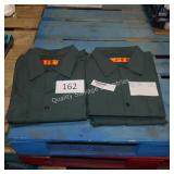 6 red cap sz 2xl long sleeve uniform shirts