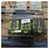 3 ego 56v batteries - wont hold charge