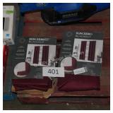 2 sets of black out curtains