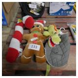 4pc dog toys /vest