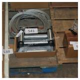 4 winch cables w hooks and winch roller