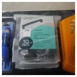 2/10pk blk drawer pulls (display)