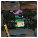 2pks christmas garland and flamingo