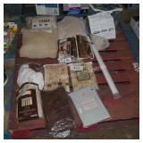 skid of curtains/furniture covers