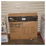 3 panel fireplace screen w tool set