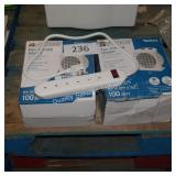 2 fan forced heaters and surge protector