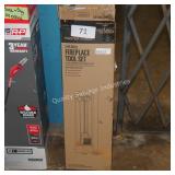 3pc fireplace tool set