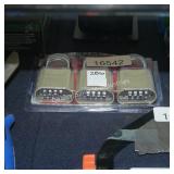 3pc master lock combination locks (display)