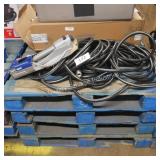 water hose and sprinkler