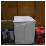 24ï¿½ vanity w top (damaged top)